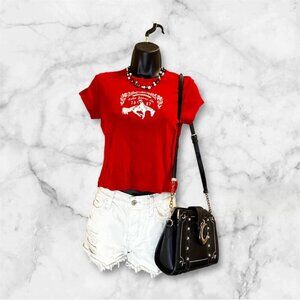 Polo Red Cowboy Graphic Tee – Size S